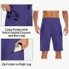 image22quot Mens Board Shorts Swimwear No Mesh Lining  Long Swim Trunks Surf Shorts Bathing Suit with Zipper Pocket UPF50Purple