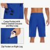 image22quot Mens Board Shorts Swimwear No Mesh Lining  Long Swim Trunks Surf Shorts Bathing Suit with Zipper Pocket UPF50Royal Blue