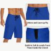 image22quot Mens Board Shorts Swimwear No Mesh Lining  Long Swim Trunks Surf Shorts Bathing Suit with Zipper Pocket UPF50Royal Blue