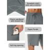 imageMens 9quot Swim Trunks No Liner  Quick Dry Long Board Shorts Bathing Suit Surf Beach Shorts with Zipper Pockets UPF50Grey
