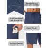 imageMens 9quot Swim Trunks No Liner  Quick Dry Long Board Shorts Bathing Suit Surf Beach Shorts with Zipper Pockets UPF50Navy