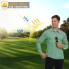 imageMens Long Sleeve Golf Polo Shirts Casual Athletic Performance Dress Work Collar Shirts Lightweight Quick Dry UPF50Green