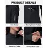 imageScrub Jackets for Woman  4 Pockets with 2 zips Lightweight Ultra Soft 4Way Stretch Zip Front Nurse JacketBlack