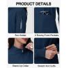 imageScrub Jackets for Woman  4 Pockets with 2 zips Lightweight Ultra Soft 4Way Stretch Zip Front Nurse JacketNavy