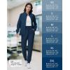 imageScrub Jackets for Woman  4 Pockets with 2 zips Lightweight Ultra Soft 4Way Stretch Zip Front Nurse JacketNavy