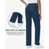 imageStraight Leg Scrub Pants for Women with 8 Pockets High Rise Modern Classic Fit Cargo Scrub Bottom Elastic Waist MedicalNavy