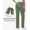 imageStraight Leg Scrub Pants for Women with 8 Pockets High Rise Modern Classic Fit Cargo Scrub Bottom Elastic Waist MedicalOlive Green
