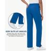 imageStraight Leg Scrub Pants for Women with 8 Pockets High Rise Modern Classic Fit Cargo Scrub Bottom Elastic Waist MedicalRoyal Blue