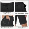 imageWomens 10quot Cotton Bermuda Shorts  Jersey Long Sweat Knee Length Athletic Lounge Walking Summer Shorts with Zip PocketBlack