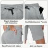 imageWomens 10quot Cotton Bermuda Shorts  Jersey Long Sweat Knee Length Athletic Lounge Walking Summer Shorts with Zip PocketGrey