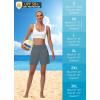 imageWomens 5quot Swim Shorts  Tummy Control High Waisted Loose Fitting with Zipper Pocket Liner Quick Dry Bottom UPF50Grey