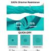 imageWomens 5quot Swim Shorts  Tummy Control High Waisted Loose Fitting with Zipper Pocket Liner Quick Dry Bottom UPF50Lake Green