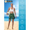 imageWomens 5quot Swim Shorts  Tummy Control High Waisted Loose Fitting with Zipper Pocket Liner Quick Dry Bottom UPF50Leaf