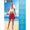 imageWomens 5quot Swim Shorts  Tummy Control High Waisted Loose Fitting with Zipper Pocket Liner Quick Dry Bottom UPF50Red
