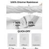 imageWomens 5quot Swim Shorts  Tummy Control High Waisted Loose Fitting with Zipper Pocket Liner Quick Dry Bottom UPF50White