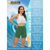 imageWomens 5quot Swim Shorts Tummy Control Quick Dry Swimsuit Bottom High Waist Loose Fitting with Zipper Pocket Liner UPF50Green