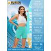 imageWomens 5quot Swim Shorts Tummy Control Quick Dry Swimsuit Bottom High Waist Loose Fitting with Zipper Pocket Liner UPF50Lake Green