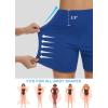imageWomens 5quot Swim Shorts Tummy Control Quick Dry Swimsuit Bottom High Waist Loose Fitting with Zipper Pocket Liner UPF50Royal Blue
