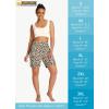 imageWomens 7quot Long Swim Board Shorts  High Waisted Quick Dry Beach Swimming Swimsuit Bottom with Liner Zip Pockets UPF5006leopard