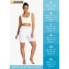 imageWomens 7quot Long Swim Board Shorts  High Waisted Quick Dry Beach Swimming Swimsuit Bottom with Liner Zip Pockets UPF5008white