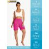 imageWomens 7quot Long Swim Board Shorts  High Waisted Quick Dry Beach Swimming Swimsuit Bottom with Liner Zip Pockets UPF5009pink