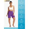 imageWomens 7quot Long Swim Board Shorts  High Waisted Quick Dry Beach Swimming Swimsuit Bottom with Liner Zip Pockets UPF5012dark Purple