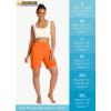 imageWomens 7quot Long Swim Board Shorts  High Waisted Quick Dry Beach Swimming Swimsuit Bottom with Liner Zip Pockets UPF5014orange