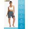 imageWomens 7quot Long Swim Board Shorts  High Waisted Quick Dry Beach Swimming Swimsuit Bottom with Liner Zip Pockets UPF5015grey