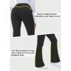 imageWomens Fleece Lined Pants Winter Warm Leggings Water Resistant Flare Bootcut Hiking Thermal Outdoor Cargo PocketsBlack