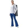 imageWomens Fleece Lined Pants Winter Warm Leggings Water Resistant Flare Bootcut Hiking Thermal Outdoor Cargo PocketsRoyal Blue