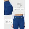 imageWomens Fleece Lined Pants Winter Warm Leggings Water Resistant Flare Bootcut Hiking Thermal Outdoor Cargo PocketsRoyal Blue