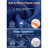 imageWomens Fleece Lined Pants Winter Warm Leggings Water Resistant Flare Bootcut Hiking Thermal Outdoor Cargo PocketsRoyal Blue