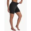 imageWomens High Waisted Long Swim Shorts  57912quot Tummy Control Swim Board Capris Bottoms Swimwear with Liner01black