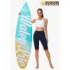 imageWomens High Waisted Long Swim Shorts  57912quot Tummy Control Swim Board Capris Bottoms Swimwear with Liner02navy