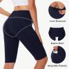 imageWomens High Waisted Long Swim Shorts  57912quot Tummy Control Swim Board Capris Bottoms Swimwear with Liner02navy