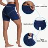 imageWomens High Waisted Long Swim Shorts  57912quot Tummy Control Swim Board Capris Bottoms Swimwear with Liner02navy