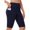 imageWomens High Waisted Long Swim Shorts  57912quot Tummy Control Swim Board Capris Bottoms Swimwear with Liner02navy