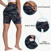 imageWomens High Waisted Long Swim Shorts  57912quot Tummy Control Swim Board Capris Bottoms Swimwear with Liner03camo Grey