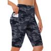 imageWomens High Waisted Long Swim Shorts  57912quot Tummy Control Swim Board Capris Bottoms Swimwear with Liner03camo Grey