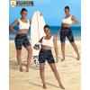 imageWomens High Waisted Long Swim Shorts  57912quot Tummy Control Swim Board Capris Bottoms Swimwear with Liner03camo Grey