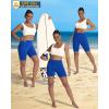 imageWomens High Waisted Long Swim Shorts  57912quot Tummy Control Swim Board Capris Bottoms Swimwear with Liner04royal Blue
