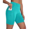 imageWomens High Waisted Long Swim Shorts  57912quot Tummy Control Swim Board Capris Bottoms Swimwear with Liner05lake Green