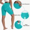imageWomens High Waisted Long Swim Shorts  57912quot Tummy Control Swim Board Capris Bottoms Swimwear with Liner05lake Green