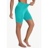 imageWomens High Waisted Long Swim Shorts  57912quot Tummy Control Swim Board Capris Bottoms Swimwear with Liner05lake Green