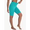 imageWomens High Waisted Long Swim Shorts  57912quot Tummy Control Swim Board Capris Bottoms Swimwear with Liner05lake Green