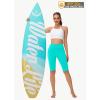 imageWomens High Waisted Long Swim Shorts  57912quot Tummy Control Swim Board Capris Bottoms Swimwear with Liner05lake Green