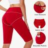 imageWomens High Waisted Long Swim Shorts  57912quot Tummy Control Swim Board Capris Bottoms Swimwear with Liner06red