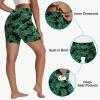 imageWomens High Waisted Long Swim Shorts  57912quot Tummy Control Swim Board Capris Bottoms Swimwear with Liner07leaf