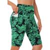 imageWomens High Waisted Long Swim Shorts  57912quot Tummy Control Swim Board Capris Bottoms Swimwear with Liner07leaf