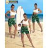 imageWomens High Waisted Long Swim Shorts  57912quot Tummy Control Swim Board Capris Bottoms Swimwear with Liner07leaf